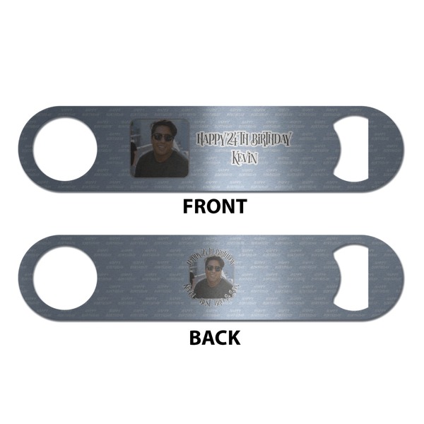 Photo Birthday Bottle Opener - Front & Back