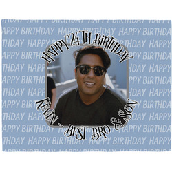 Photo Birthday Woven Fabric Placemat - Twill