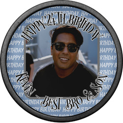 Photo Birthday Cabinet Knob (Black) (Personalized)