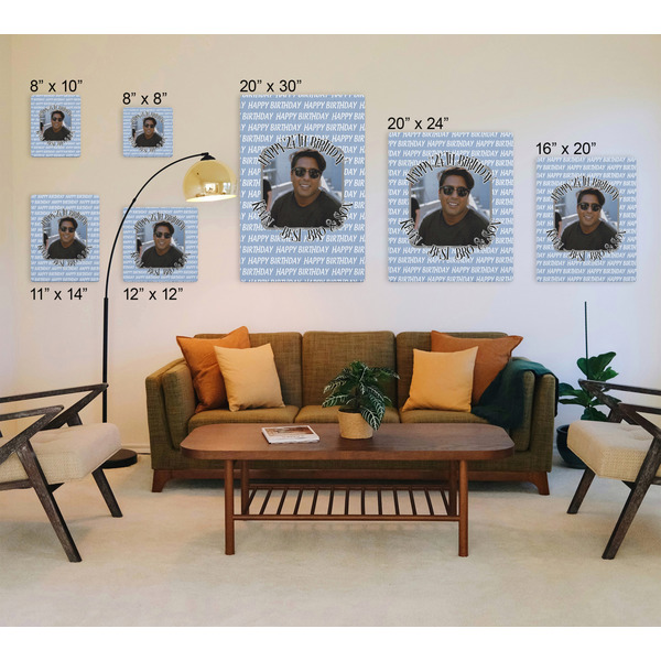 Photo Birthday Canvas Prints - Multiple Sizes