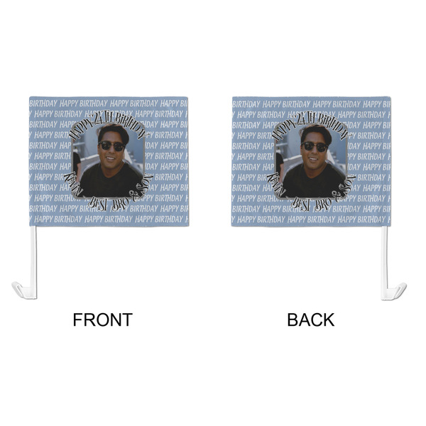 Photo Birthday Car Flag - Large - APPROVAL