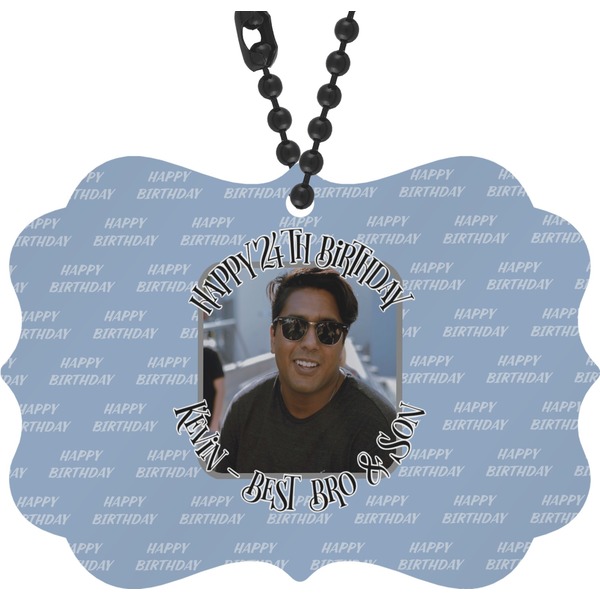 Custom Photo Birthday Rear View Mirror Charm (Personalized)
