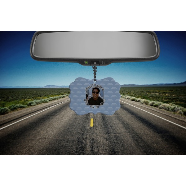 Photo Birthday Car Ornament (Road)