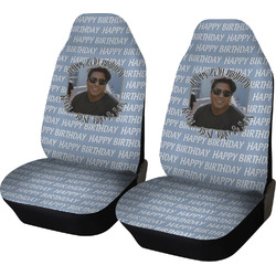 Photo Birthday Car Seat Covers (Set of Two) (Personalized)