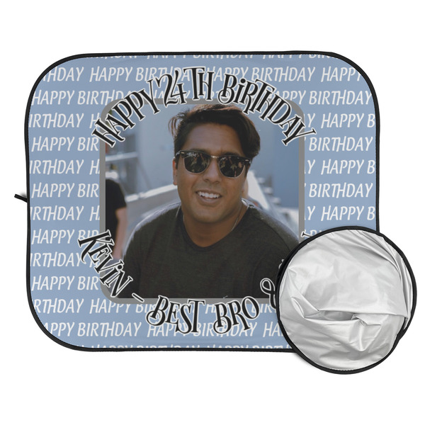 Photo Birthday Car Sun Shades - FOLDED & UNFOLDED