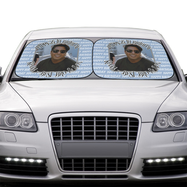 Photo Birthday Car Sun Shades - IN CONTEXT