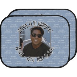 Photo Birthday Car Floor Mats (Back Seat) (Personalized)