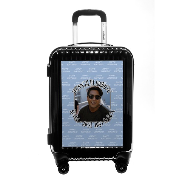 Custom Photo Birthday Carry On Hard Shell Suitcase (Personalized)