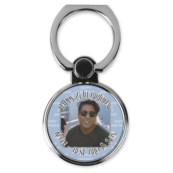 Custom Photo Birthday Cell Phone Ring Stand & Holder (Personalized)
