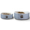 Photo Birthday Ceramic Dog Bowls - Size Comparison