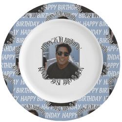 Photo Birthday Ceramic Dinner Plates (Set of 4) (Personalized)