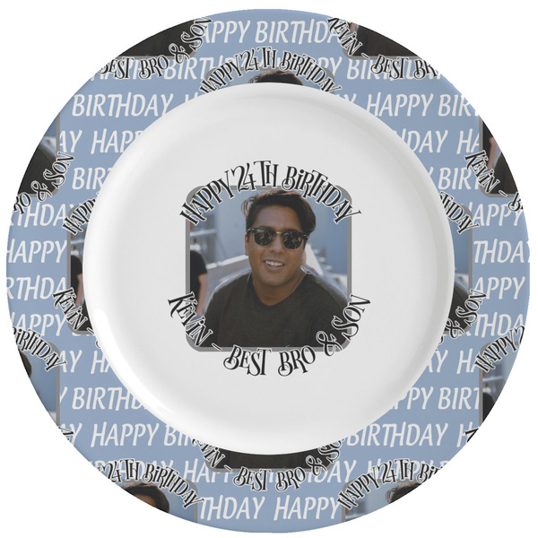 Custom Photo Birthday Ceramic Dinner Plates (Set of 4) (Personalized)