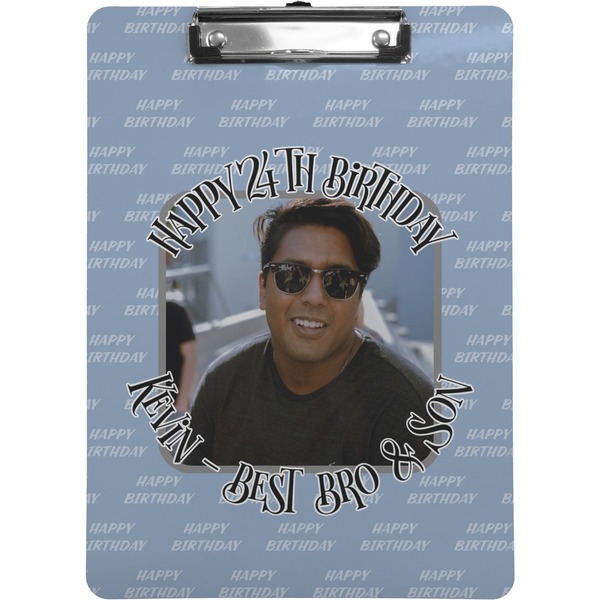 Custom Photo Birthday Clipboard (Letter Size) (Personalized)
