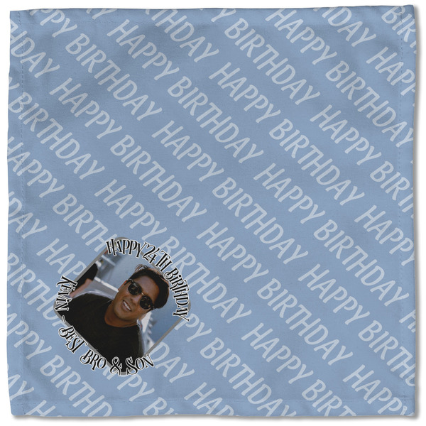 Photo Birthday Cloth Napkins - Personalized Lunch (Single Full Open)