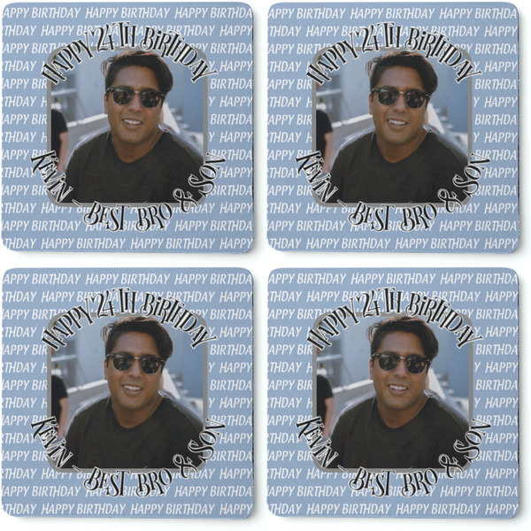 Photo Birthday Coaster Rubber Back - Apvl