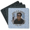Photo Birthday Square Rubber Backed Coasters - Set of 4 (Personalized)