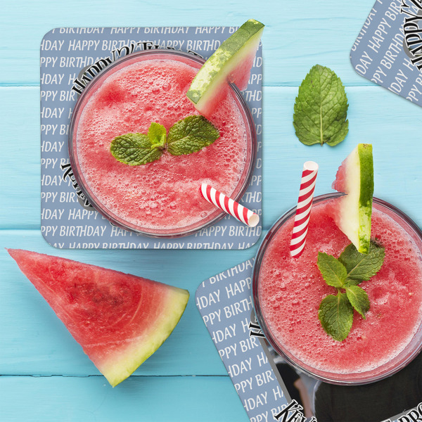 Photo Birthday Coaster Set - LIFESTYLE