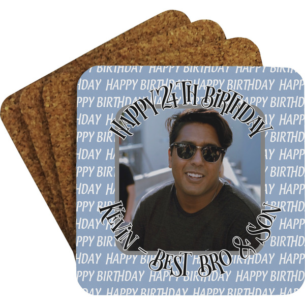 Photo Birthday Coaster Set (Personalized)