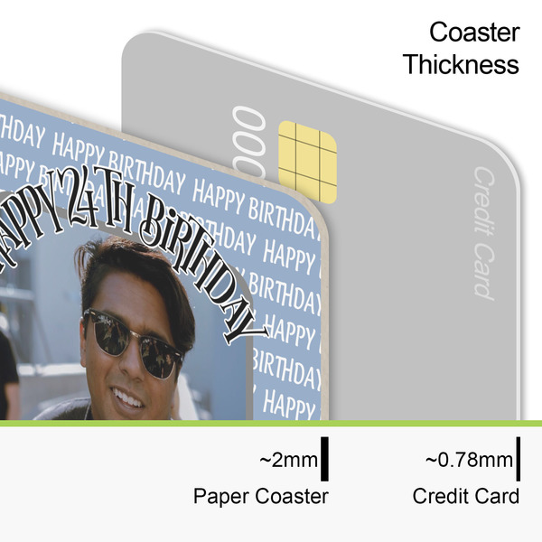 Photo Birthday Coaster Thickness