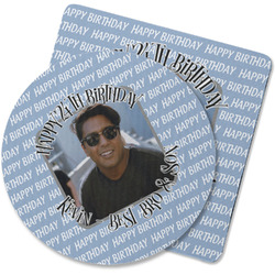 Photo Birthday Rubber Backed Coaster (Personalized)