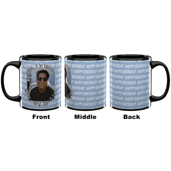 Photo Birthday Coffee Mug - 11 oz - Black APPROVAL