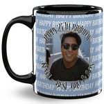 Photo Birthday 11 Oz Coffee Mug - Black