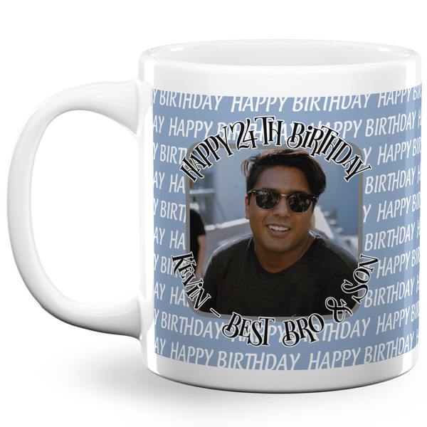 Photo Birthday Coffee Mug - 20 oz - White