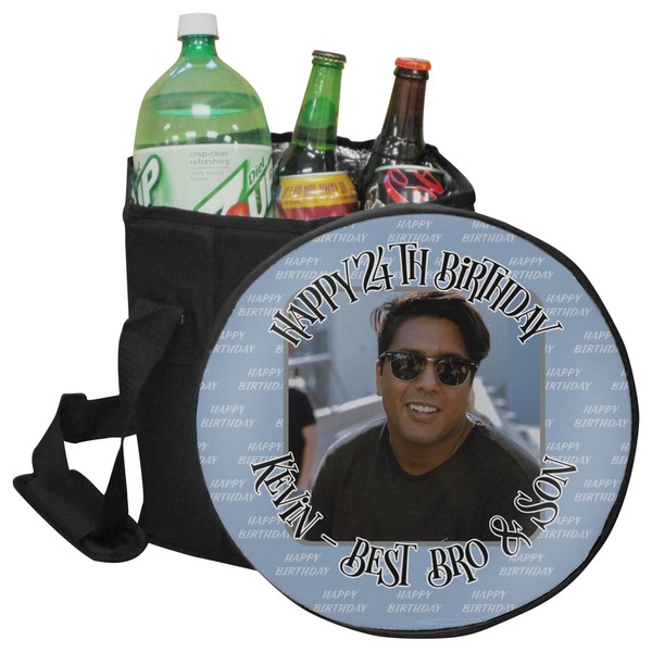 Custom Photo Birthday Collapsible Cooler & Seat (Personalized)