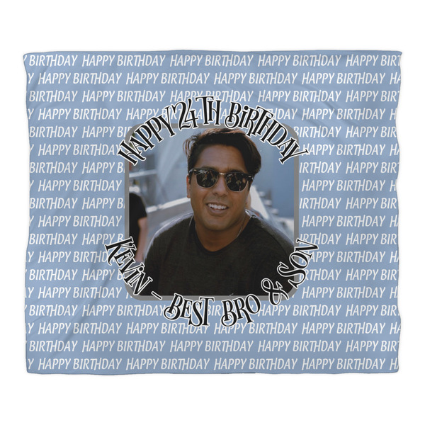Photo Birthday Comforter - King - Front
