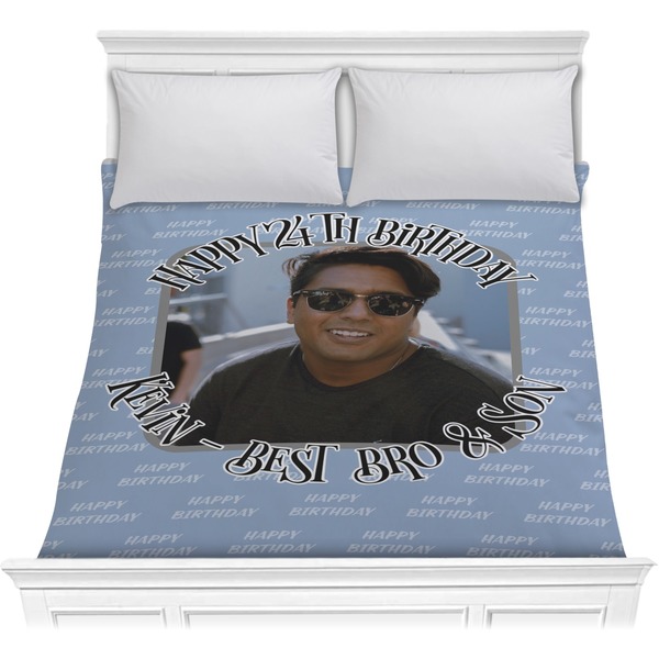 Custom Photo Birthday Comforter - Full / Queen (Personalized)