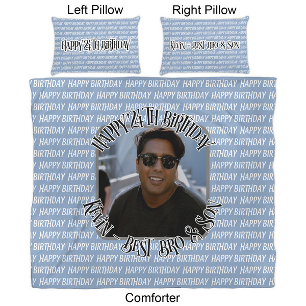 Photo Birthday Comforter Set - King - Approval