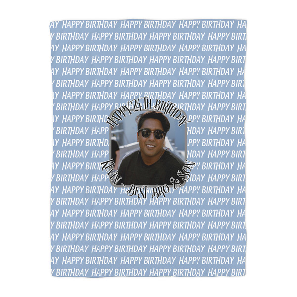 Photo Birthday Comforter - Twin - Front