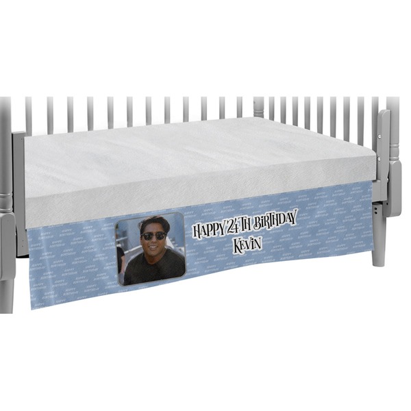 Custom Photo Birthday Crib Skirt (Personalized)