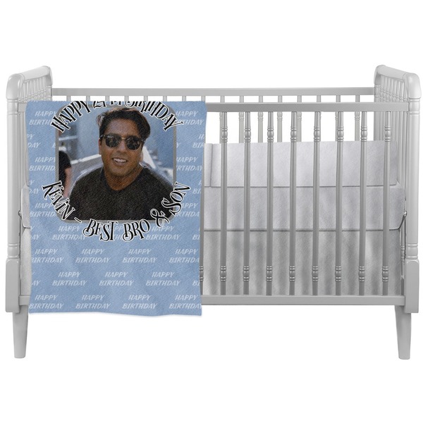 Custom Photo Birthday Crib Comforter / Quilt (Personalized)