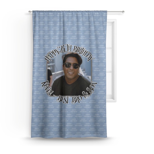 Custom Photo Birthday Curtain (Personalized)