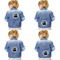 Photo Birthday Custom Shape Iron On Patches - XXL APPROVAL (set of 4)