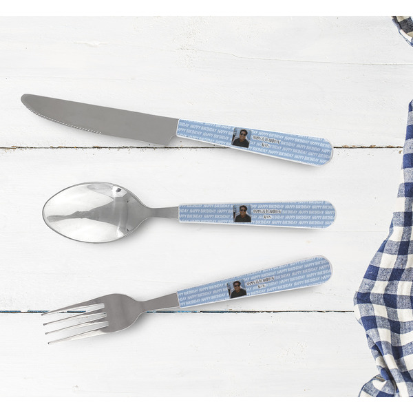 Photo Birthday Cutlery Set - LIFESTYLE