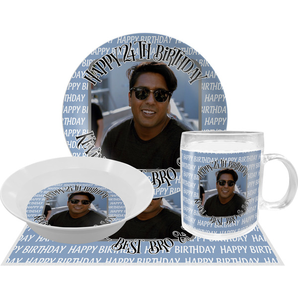 Photo Birthday Dinner Set - 4 Pc (Personalized)