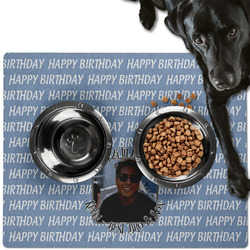 Photo Birthday Dog Food Mat - Large