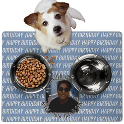 Photo Birthday Dog Food Mat - Medium