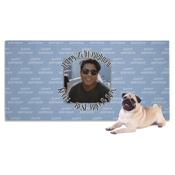Custom Photo Birthday Dog Towel (Personalized)