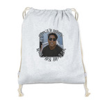 Photo Birthday Drawstring Backpack - Sweatshirt Fleece - Double Sided
