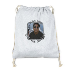 Photo Birthday Drawstring Backpack - Sweatshirt Fleece - Double Sided