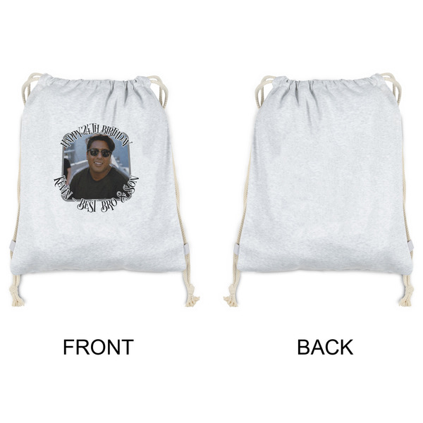 Photo Birthday Drawstring Backpacks - Sweatshirt Fleece - Single Sided - APPROVAL