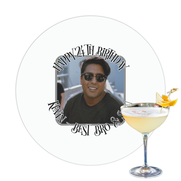 Custom Photo Birthday Printed Drink Topper