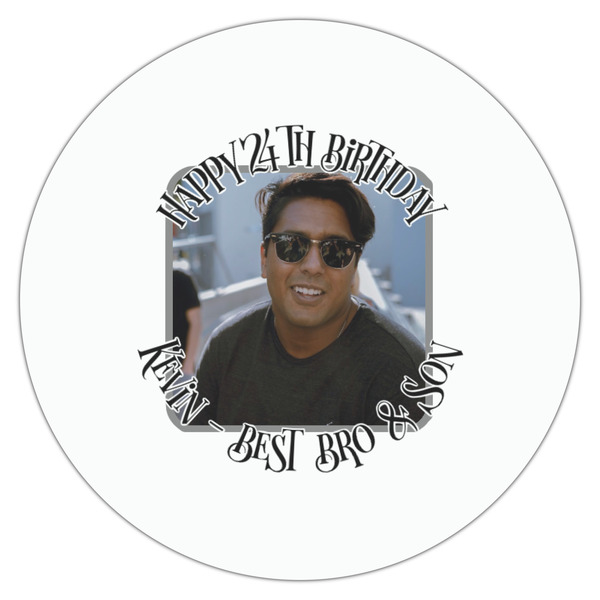 Photo Birthday Drink Topper - Medium - Single