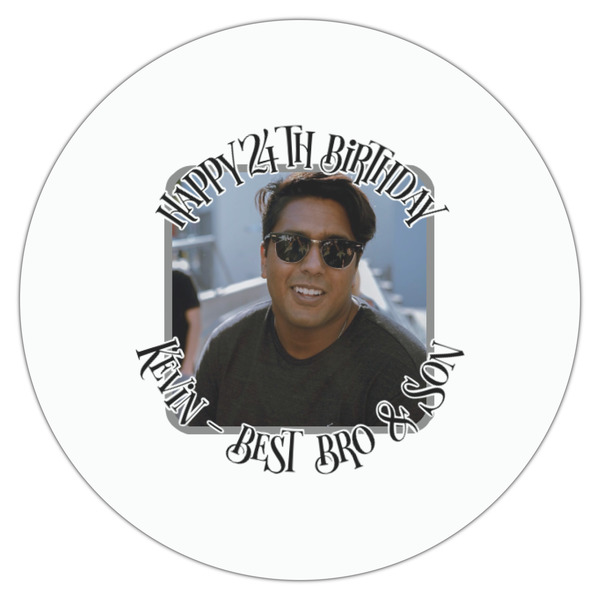 Photo Birthday Drink Topper - Small - Single