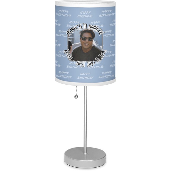 Custom Photo Birthday Lamp with Drum Shade