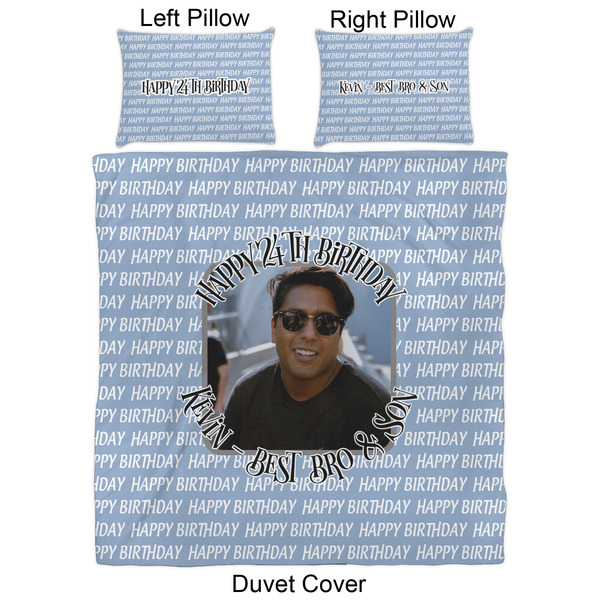 Photo Birthday Duvet Cover Set - Queen - Approval