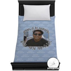 Photo Birthday Duvet Cover - Twin XL (Personalized)